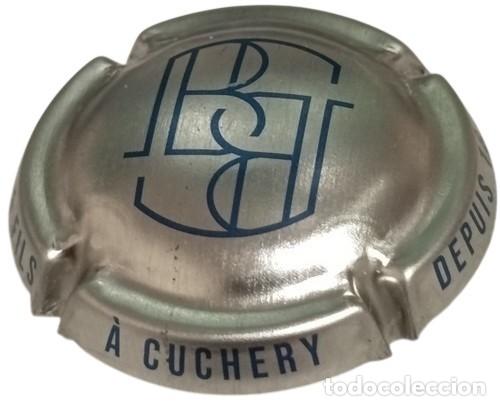 Otras botellas y bebidas antiguas de colecci&oacute;n: France Capsule Cap plaque muselet Champagne Beurton & Fils Cuchery RP922 tap&oacute;n