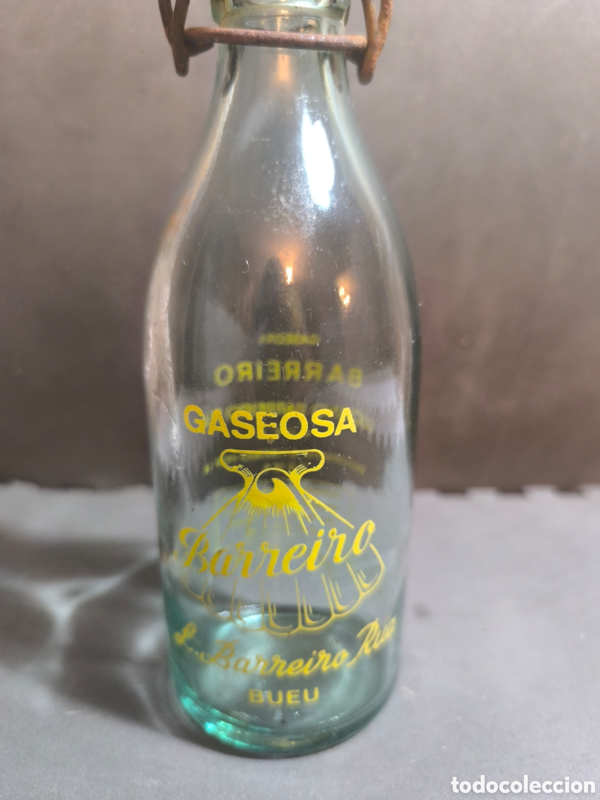 Colecionismo de Outras Garrafas e Bebidas: Botell&iacute;n gaseosa Barreiro, Boeu