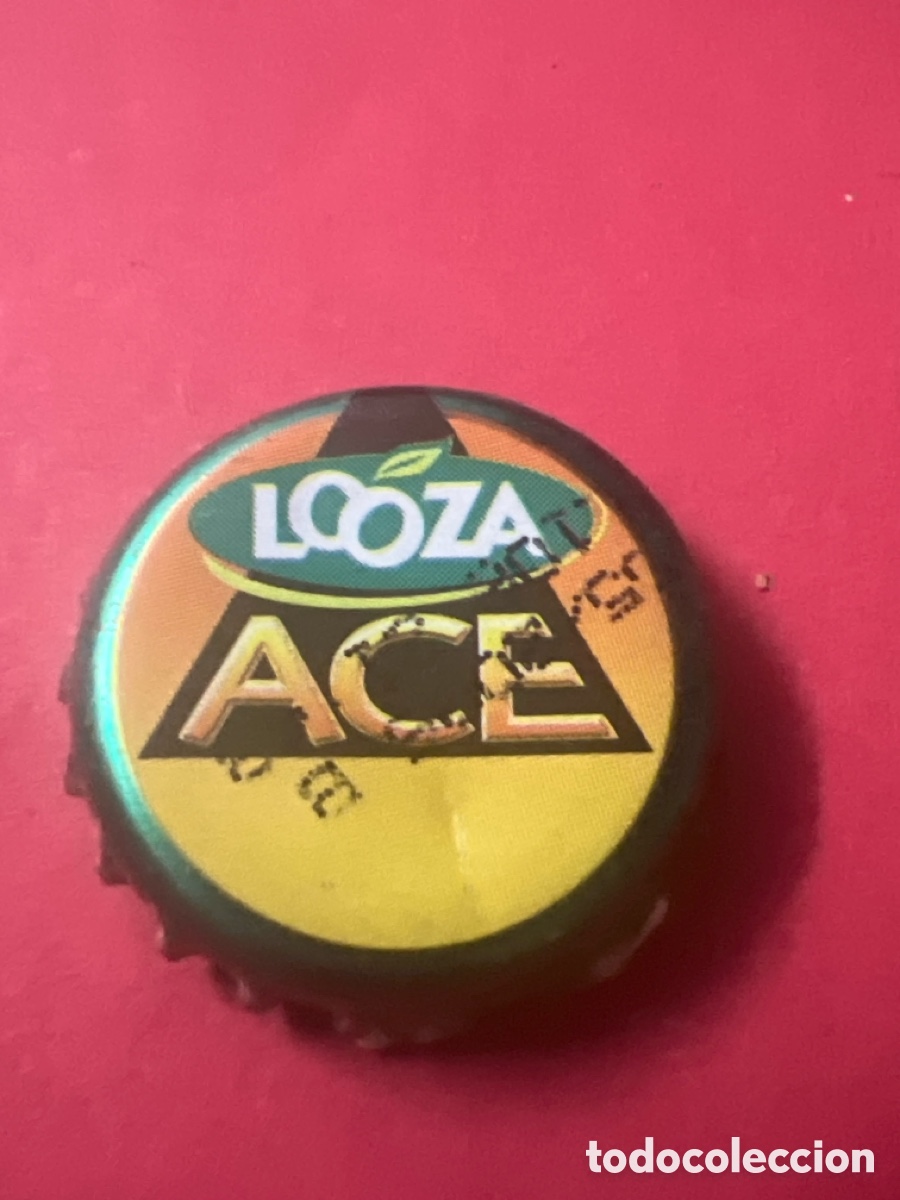 Otras botellas y bebidas antiguas de colecci&oacute;n: T4/X133/L6. CHAPA - Bebida de frutas u hortalizas - B&Eacute;LGICA - LOOZA ACE