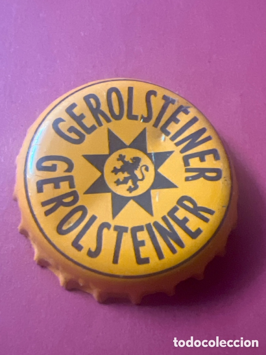 Otras botellas y bebidas antiguas de colecci&oacute;n: T4/X133/O1. CHAPA - Soda/Refresco - ALEMANIA - Gerolsteiner