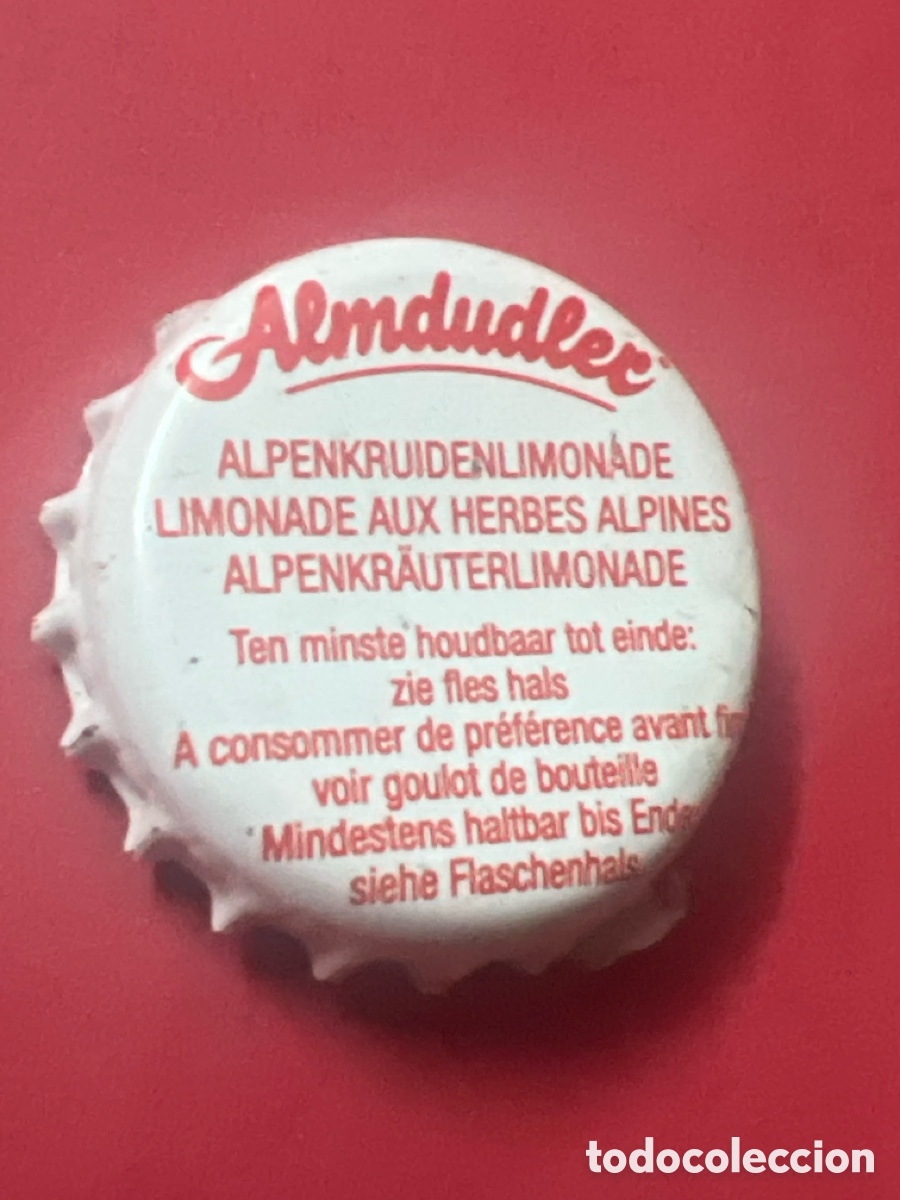 Otras botellas y bebidas antiguas de colecci&oacute;n: T4/X133/O6. CHAPA - Bebida de frutas u hortalizas - Jet Import NV - B&Eacute;LGICA - ALMDUDLER