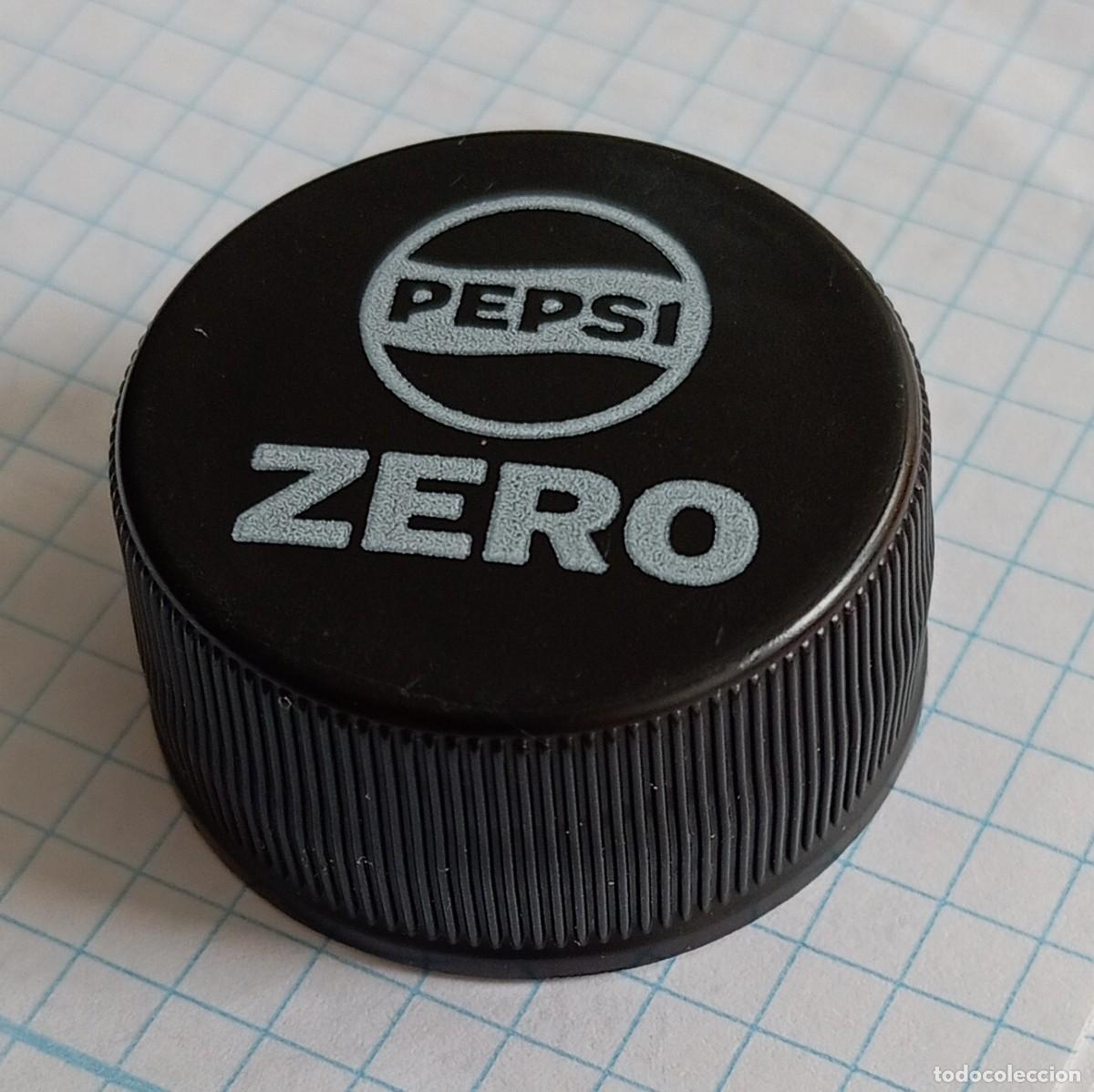 Otras botellas y bebidas antiguas de colecci&oacute;n: PEDIDO M&Iacute;NIMO 5 EUROS. Tap&oacute;n rosca pl&aacute;stico JAP&Oacute;N. Pepsi Cola Zero sin az&uacute;car.