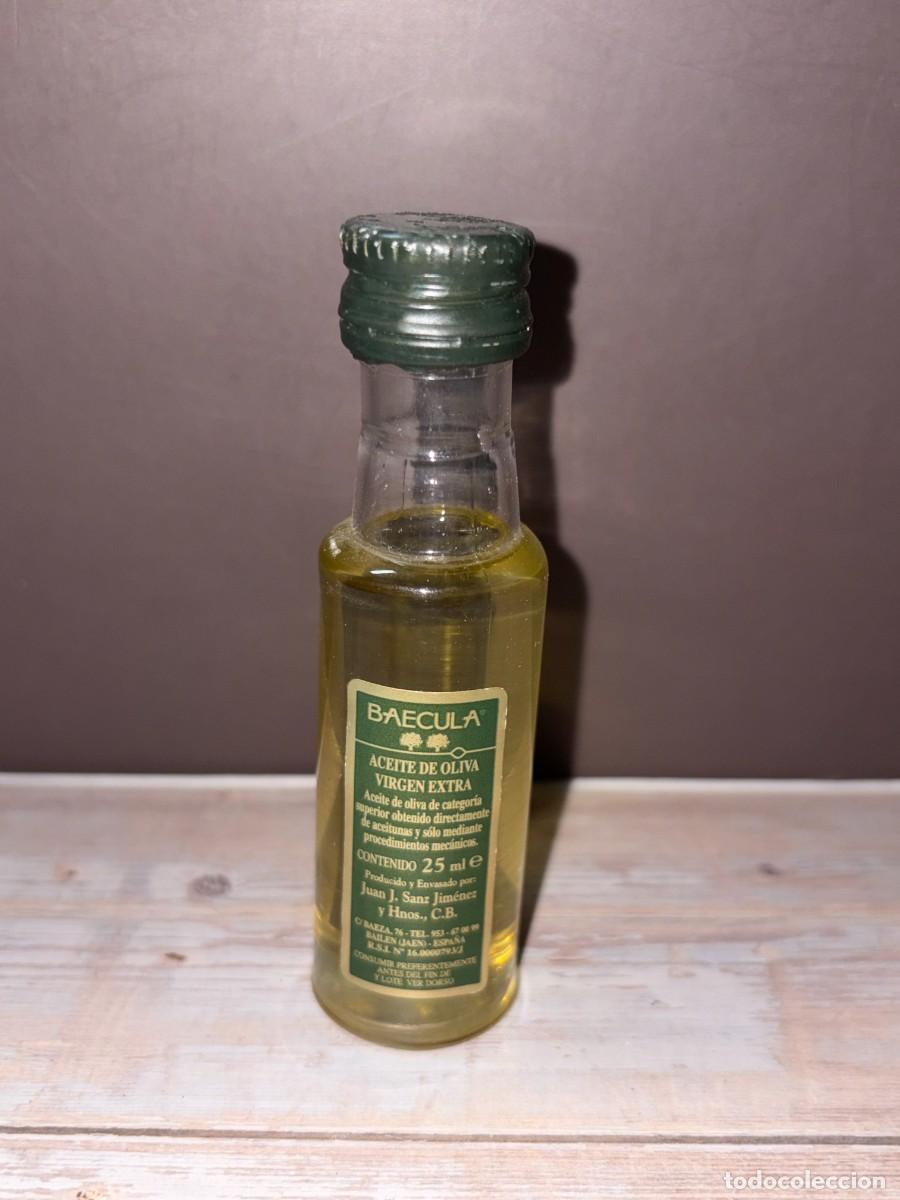 Otras botellas y bebidas antiguas de colecci&oacute;n: BOTELL&Iacute;N. ACEITE DE OLIVA VIRGEN EXTRA. BAECULA. JUAN J. SANZ JIMENEZ.