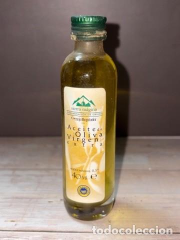 Otras botellas y bebidas antiguas de colecci&oacute;n: BOTELL&Iacute;N. ACEITE DE OLIVA VIRGEN EXTRA. SIERRA M&Aacute;GINA