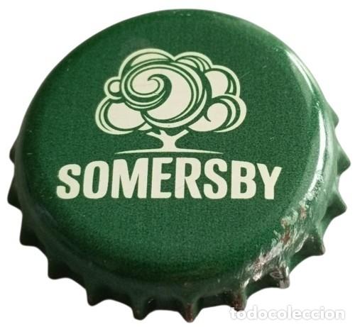 Otras botellas y bebidas antiguas de colecci&oacute;n: Capsule Crown Cap Cidre Somersby verte RP1006 tap&oacute;n corona
