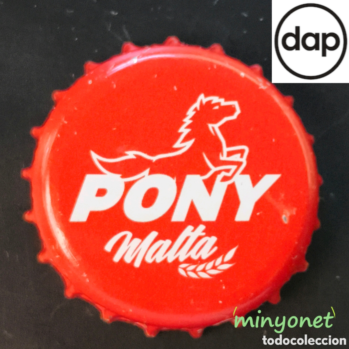 Otras botellas y bebidas antiguas de colecci&oacute;n: Chapa o Tapon corona Pony Malta