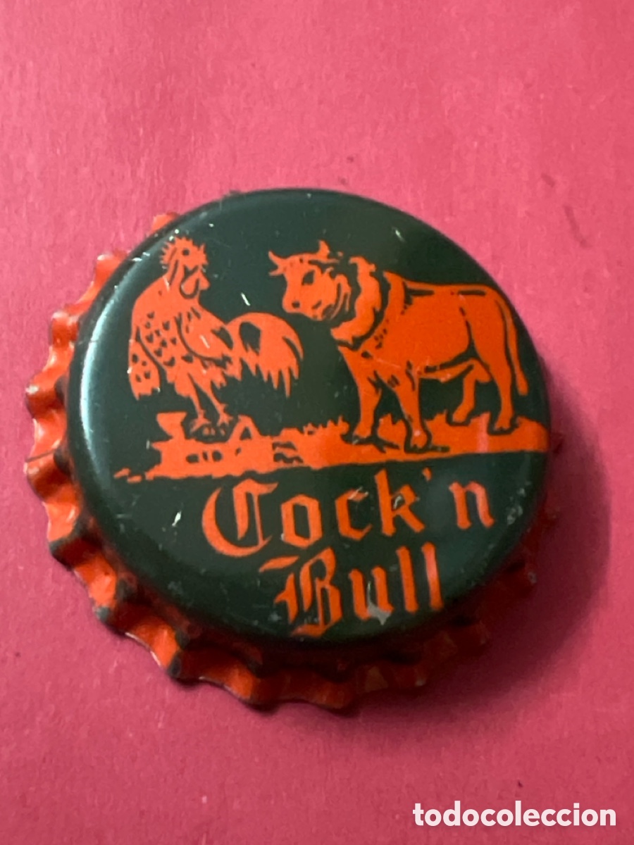 Collecting other Bottles and Drinks: Q159. CHAPA - Soda/Refresco - Estados Unidos - Cock 'n Bull - CON CORCHO - SIN ABRIR