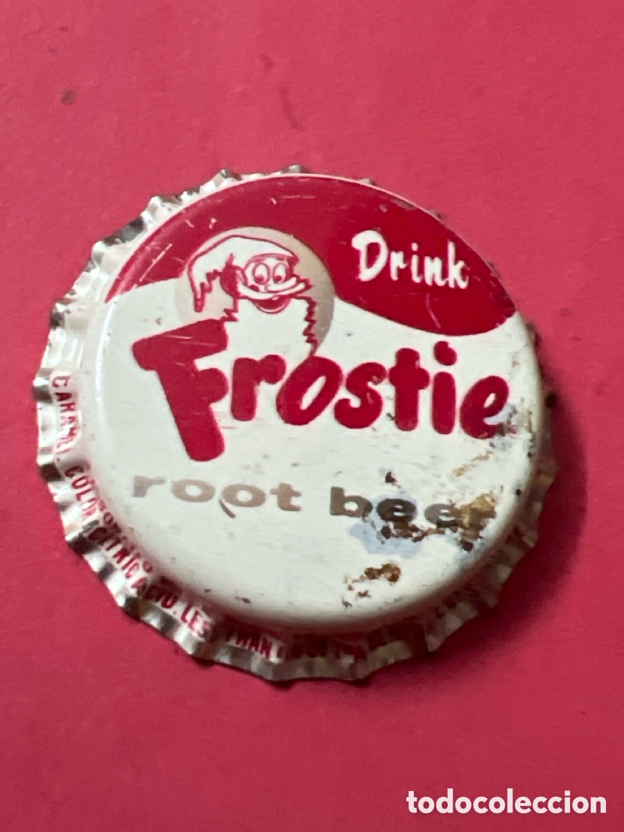 Colecionismo de Outras Garrafas e Bebidas: Q399. CHAPA - Soda/Refresco - Frostie Root Beer Drink - ESTADOS UNIDOS