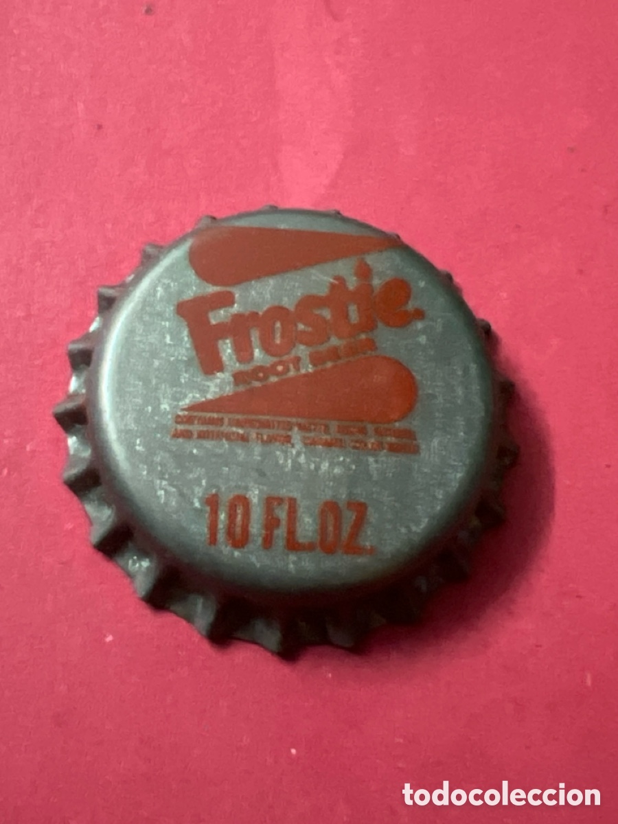 Collecting other Bottles and Drinks: Q431. CHAPA - Soda/Refresco - Estados Unidos - FROSTIE - CON CORCHO - SIN ABRIR