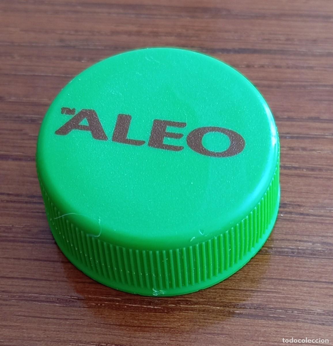 Otras botellas y bebidas antiguas de colecci&oacute;n: PEDIDO M&Iacute;NIMO 5 EUROS. TAP&Oacute;N ROSCA PLASTICO ESPA&Ntilde;A .Aleo, bebida de aloe vera. Mega B&aacute;ltic Espa&ntilde;a.