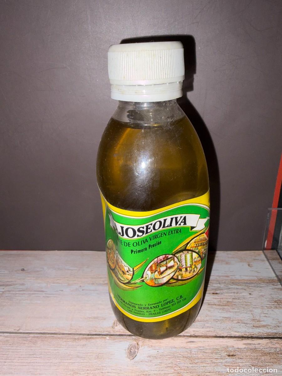 Otras botellas y bebidas antiguas de colecci&oacute;n: BOTELL&Iacute;N. ACEITE DE OLIVA VIRGEN EXTRA. HERMANOS SERRANO LOPEZ. JA&Eacute;N