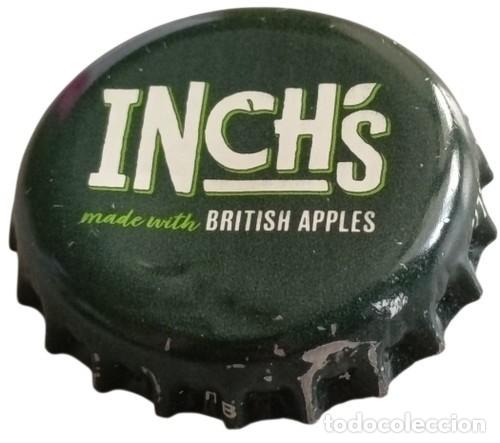 Otras botellas y bebidas antiguas de colecci&oacute;n: Reino Unido Capsule Bi&egrave;re Beer Crown Cap Inch's made with British Apples RP988 tap&oacute;n corona