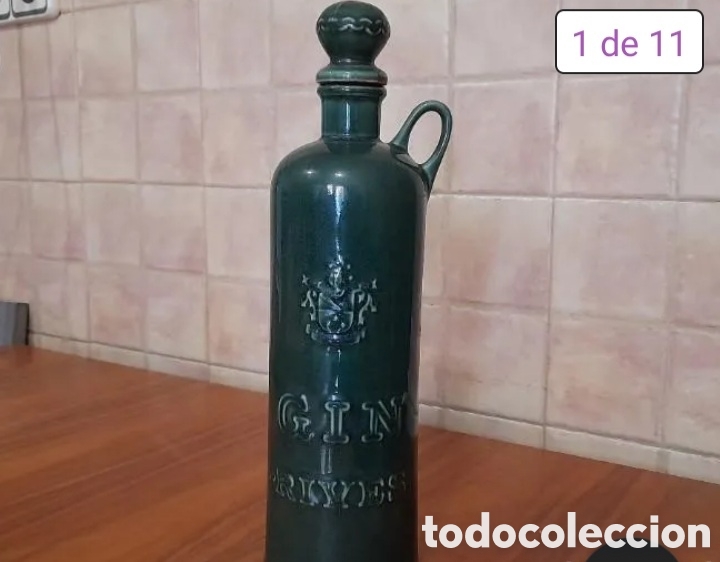 Colecionismo de Outras Garrafas e Bebidas: Botella gin rives caneco