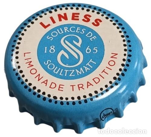 Otras botellas y bebidas antiguas de colecci&oacute;n: Francia Capsule Crown Cap Liness Limonade Tradition Sources de Soultzmatt RP938 tap&oacute;n corona