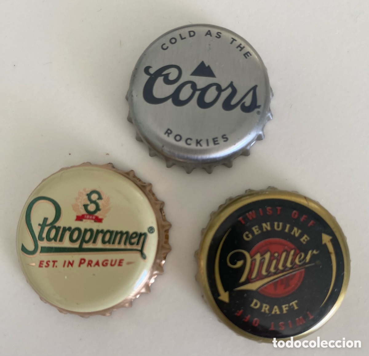 Collectionnisme d'Autres Bouteilles et Boissons : Lote 3chapas cerveza