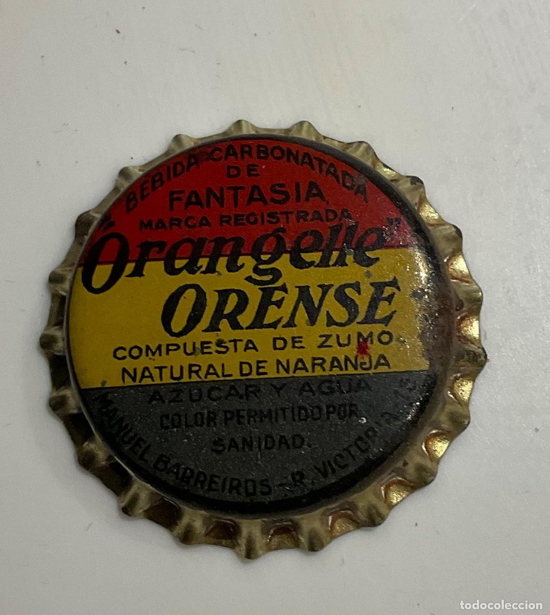 Colecionismo de Outras Garrafas e Bebidas: CHAPA DE REFRESCOS ORANGELLE-ORENSE-