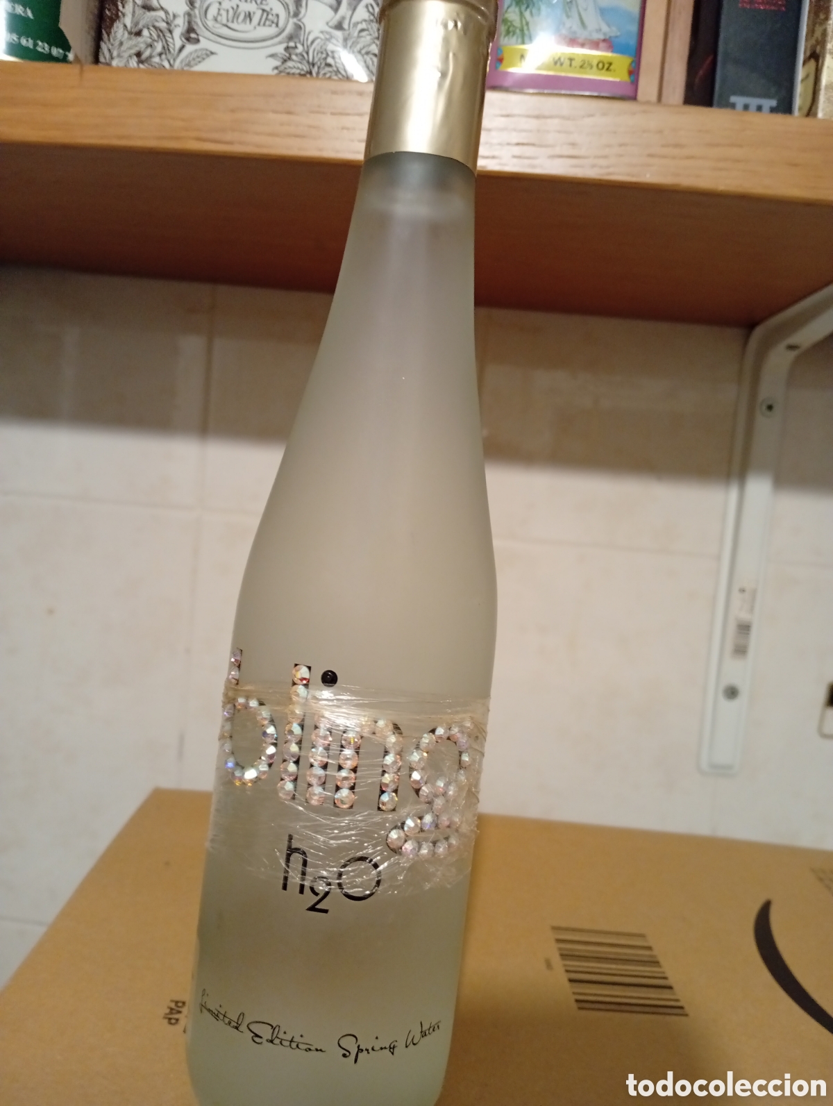 Otras botellas y bebidas antiguas de colecci&oacute;n: AGUA DE LUJO BLING H2O CRISTALES SWAROVSKI. 375 CL. LLENA.