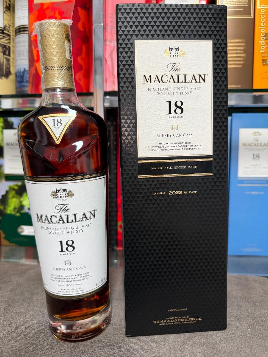 Colecionismo de Outras Garrafas e Bebidas: Macallan whisky , botella del a&ntilde;o 2022 , Sherry Oak Cask , 70CL. 43%.