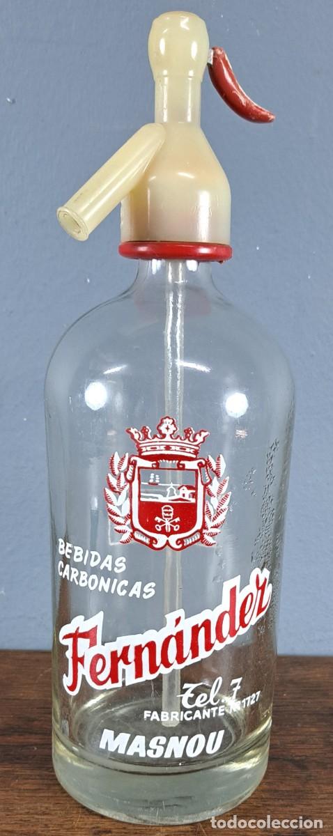 Collecting other Bottles and Drinks: Sif&oacute;n antiguo Fern&aacute;ndez Masnou. Bebidas Carb&oacute;nicas