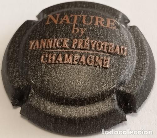 Otras botellas y bebidas antiguas de colecci&oacute;n: Francia Capsule Plaque Muselet Capsule Yannick Pr&eacute;voteau Champagne Nature RP916 tap&oacute;n