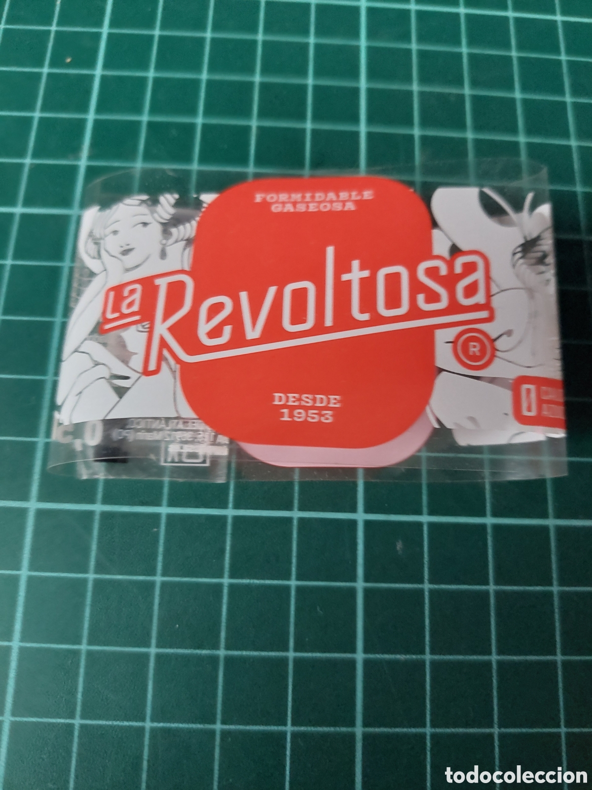 Otras botellas y bebidas antiguas de colecci&oacute;n: ETIQUETA REVOLTOSA AGUA DE GASEOSA ESPA&Ntilde;A 0.50 L