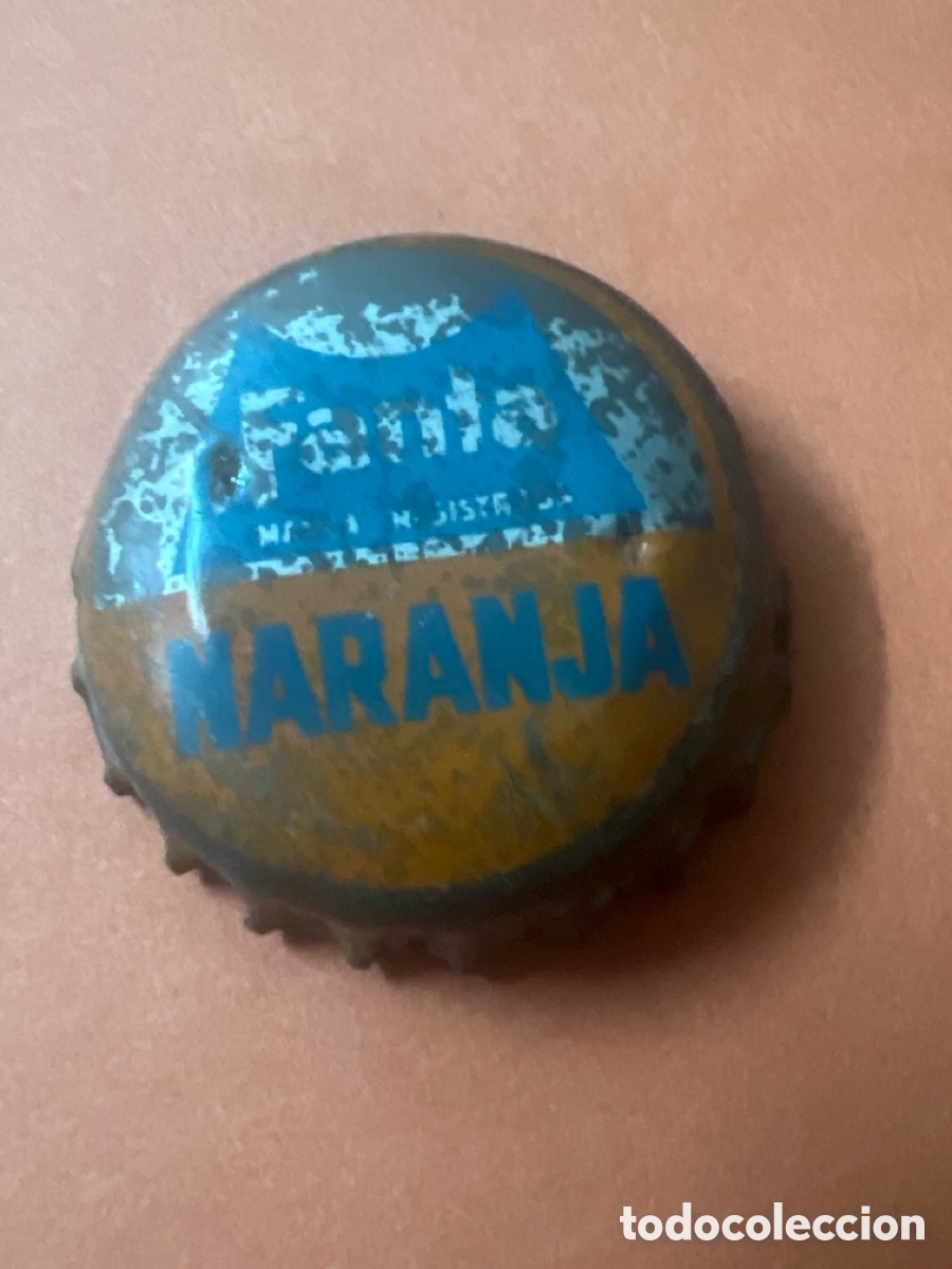 Otras botellas y bebidas antiguas de colecci&oacute;n: T4/X149/F2. CHAPA FANTA NARANJA