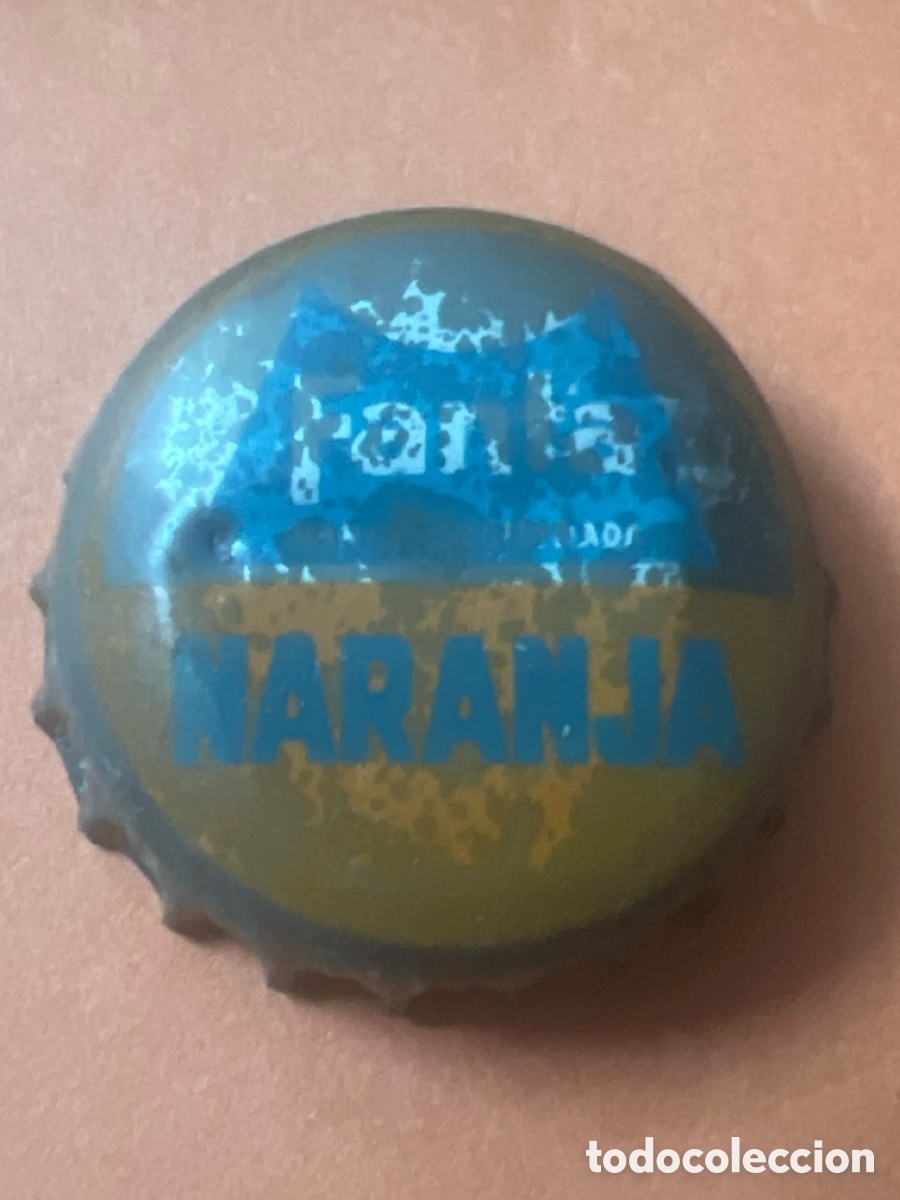 Otras botellas y bebidas antiguas de colecci&oacute;n: T4/X147/22. CHAPA FANTA NARANJA