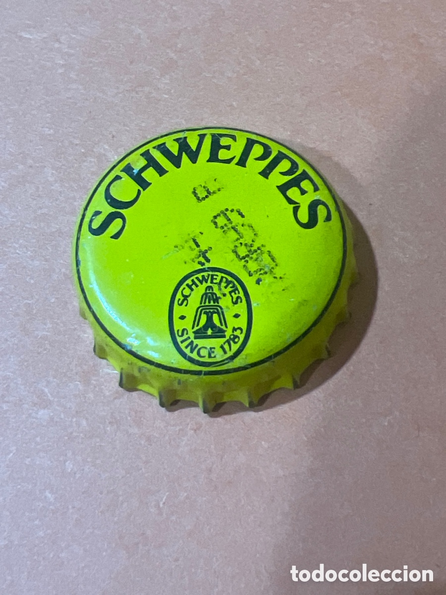 Otras botellas y bebidas antiguas de colecci&oacute;n: T4/X142/Q4. CHAPAS TAPON CORONA CHAPA REFRESCO TONICA SCHWEPPES