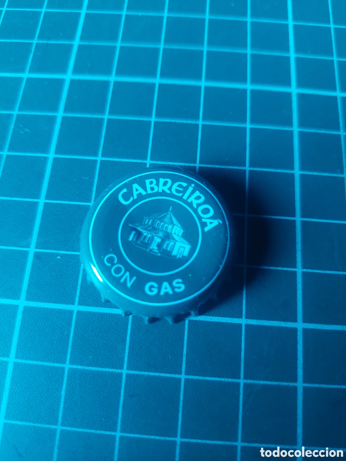 Otras botellas y bebidas antiguas de colecci&oacute;n: CHAPA CABREIROA AGUA MINERAL NATURAL CON GAS GALICIA