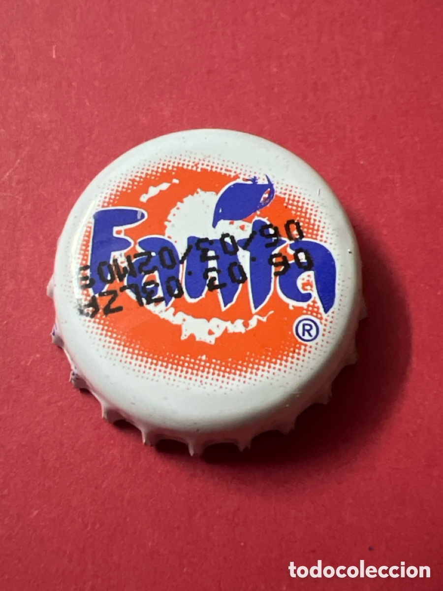 Otras botellas y bebidas antiguas de colecci&oacute;n: T4/X144/P5. CHAPA - FANTA NARANJA