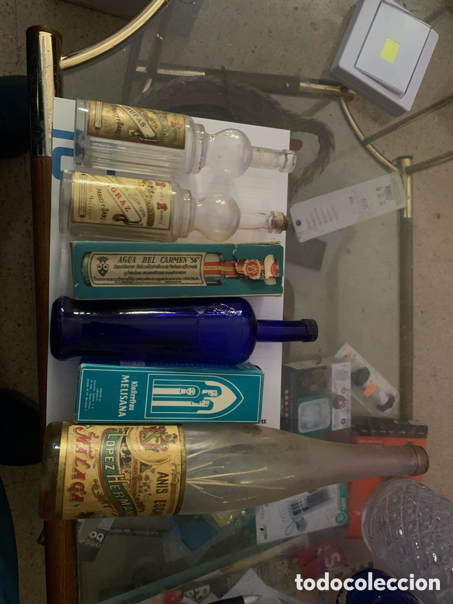 Otras botellas y bebidas antiguas de colecci&oacute;n: Botellas antiguas lote de 6 botellas