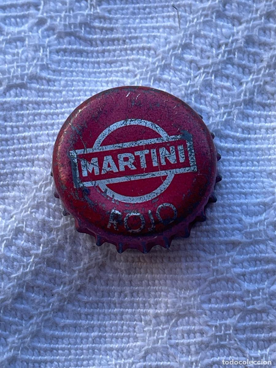 Otras botellas y bebidas antiguas de colecci&oacute;n: TAPON CORONA CHAPA BOTTLE CAP KRONKORKEN CAPSULE TAPPI MARTINI Rojo