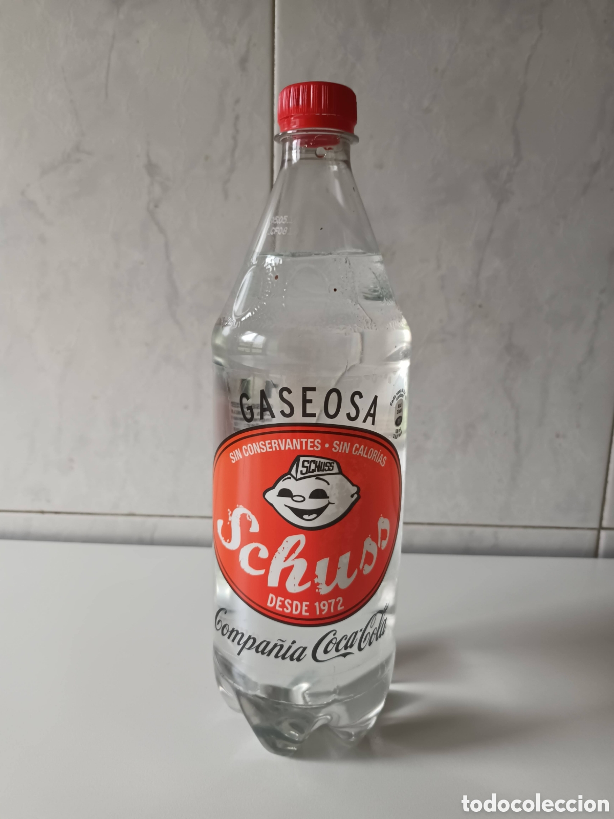 Otras botellas y bebidas antiguas de colecci&oacute;n: Botella gaseosa Schuss