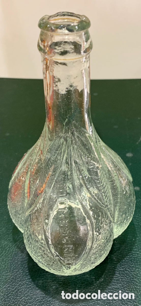 Otras botellas y bebidas antiguas de colecci&oacute;n: Botella de cristal. TRINARANJUS. Dr. Trigo. 1933.