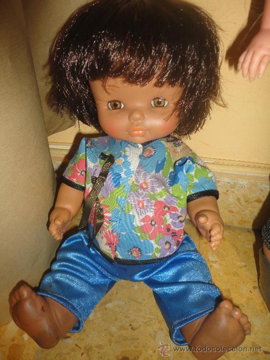 Otras Mu&ntilde;ecas de Famosa cl&aacute;sicas y de colecci&oacute;n: CHIQUITINA MULATA ARTICULADA DE FAMOSA 70-80 CON ROPA ORIGINAL,