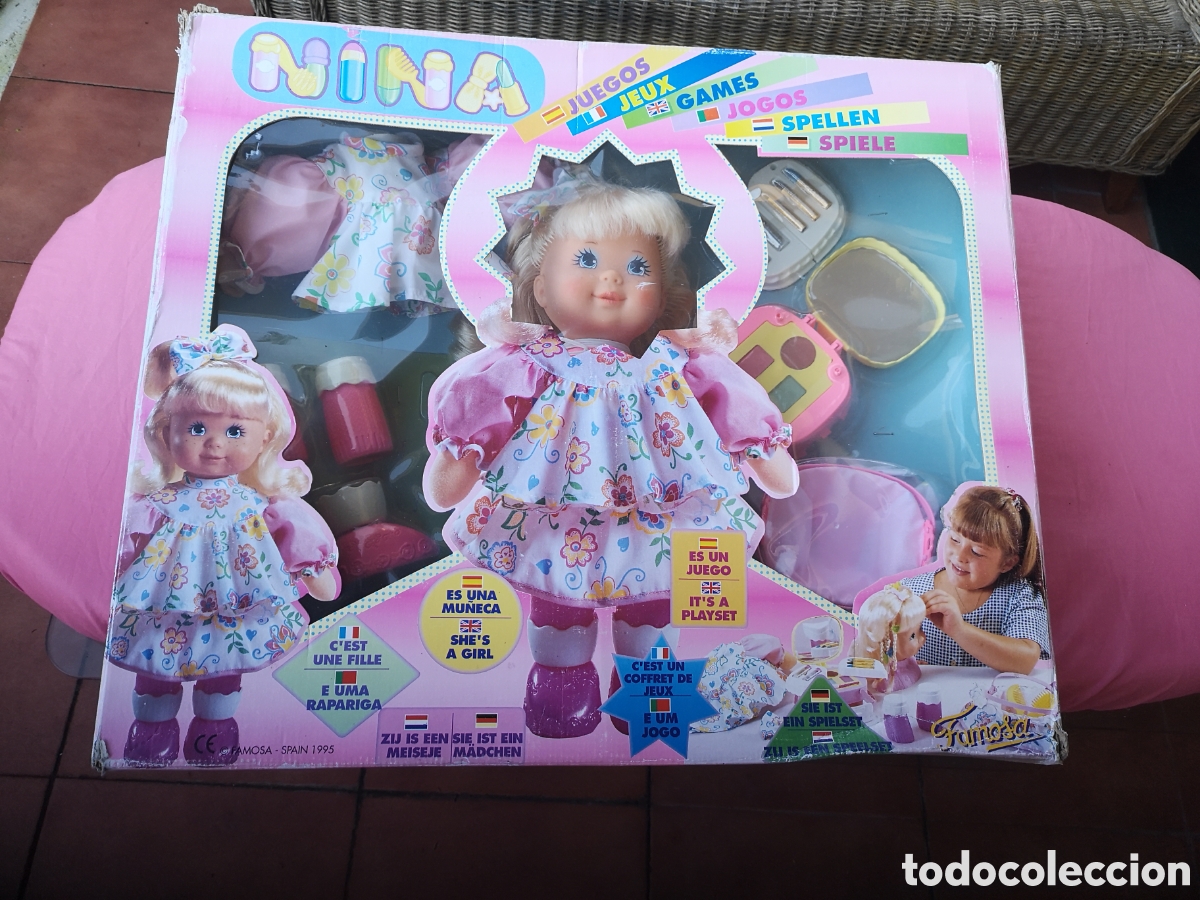 Outras Bonecas da Famosa: REBAJADO. Nina juegos. Caja algo deteriorada. Famosa 1995.