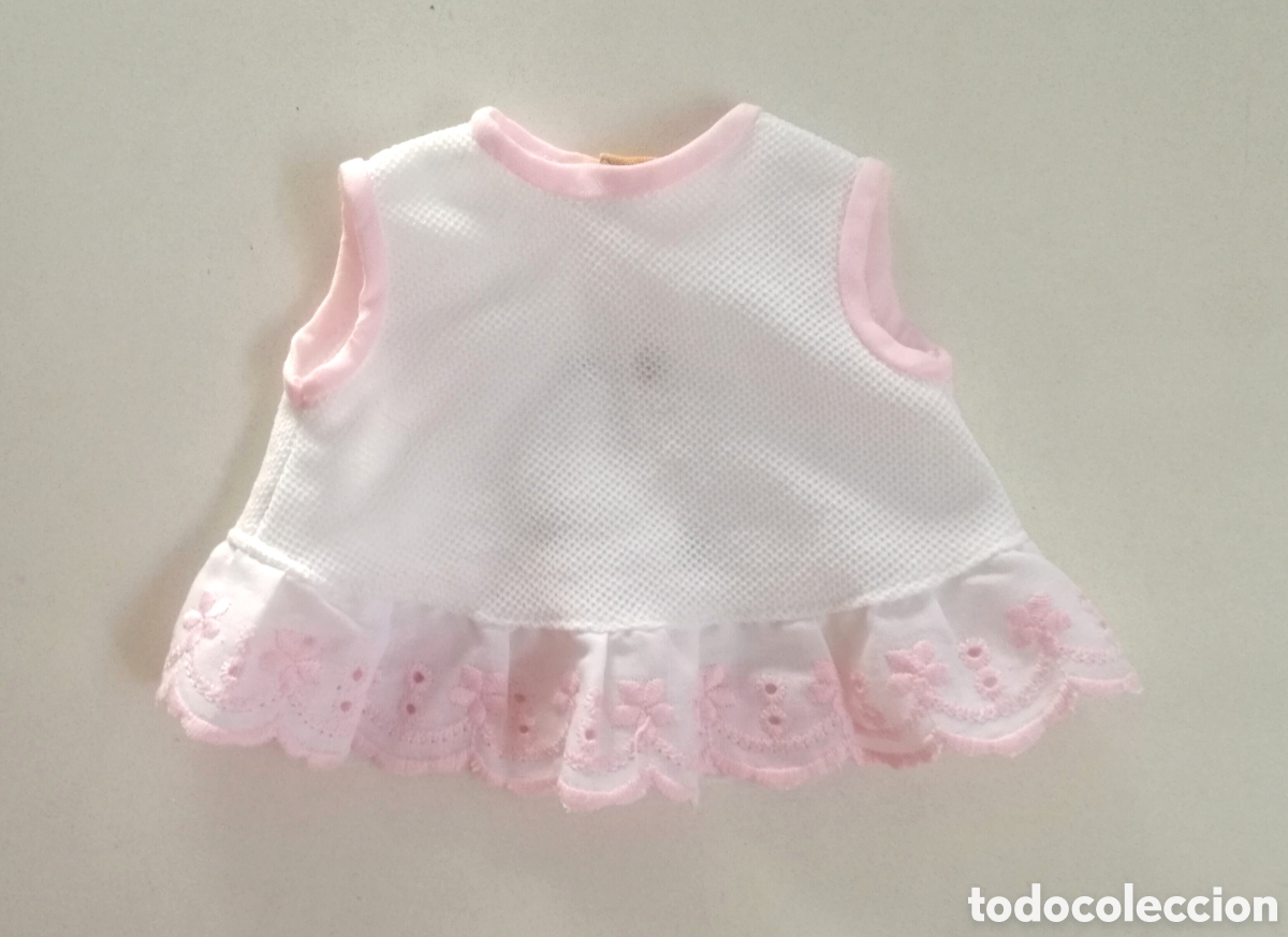 Otras Mu&ntilde;ecas de Famosa cl&aacute;sicas y de colecci&oacute;n: Nenuco camisa camiseta rosa con encaje primera &eacute;poca Famosa a&ntilde;os 70