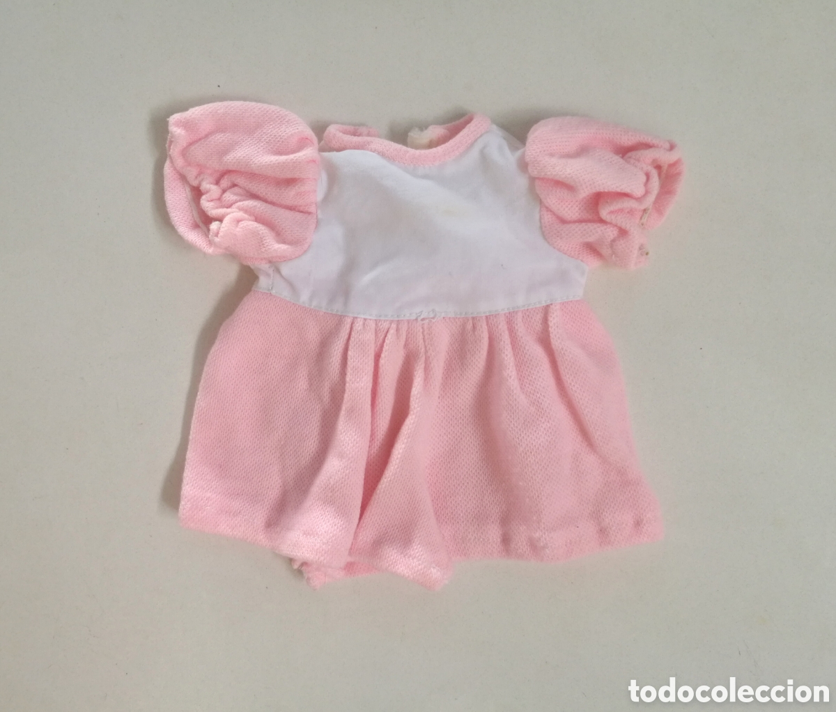 Otras Mu&ntilde;ecas de Famosa cl&aacute;sicas y de colecci&oacute;n: Nenuco vestido mono peto rosa y blanco Famosa Spain bebe ni&ntilde;a