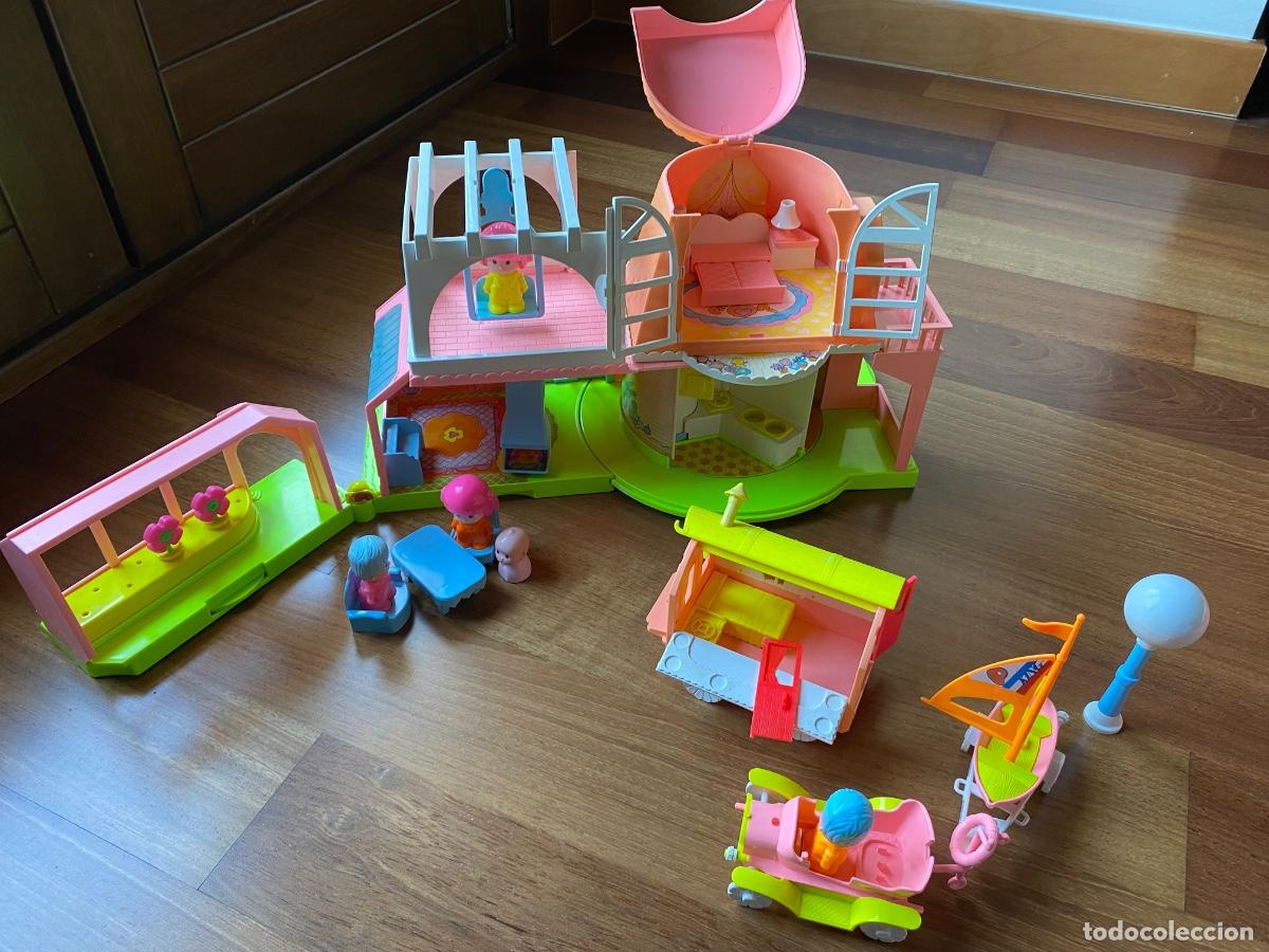 Otras Mu&ntilde;ecas de Famosa cl&aacute;sicas y de colecci&oacute;n: Pinypon Famosa Lote Vintage 1991 &ndash; Casa Grande + Roulotte + Carrinho + Atrelado con Barco