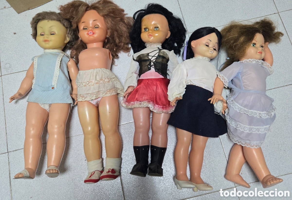 Otras Mu&ntilde;ecas de Famosa cl&aacute;sicas y de colecci&oacute;n: LOTE MU&Ntilde;ECAS ANTIGUAS GRANDES