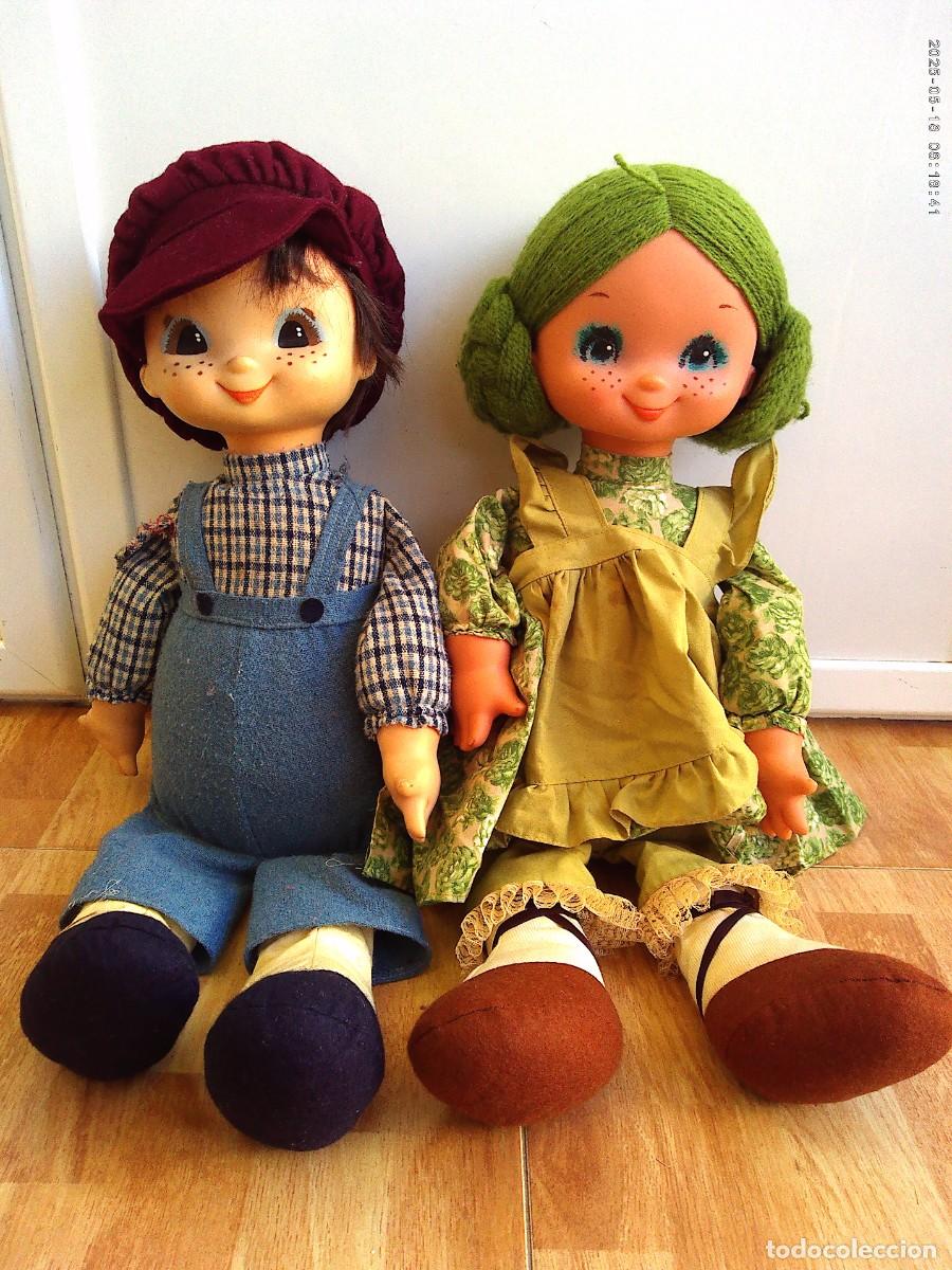 Otras Mu&ntilde;ecas de Famosa cl&aacute;sicas y de colecci&oacute;n: PRECIOSA PAREJA DE MU&Ntilde;ECOS ROSALINO Y ROSALINA DE FAMOSA , MADE IN SPAIN . A&Ntilde;OS 70