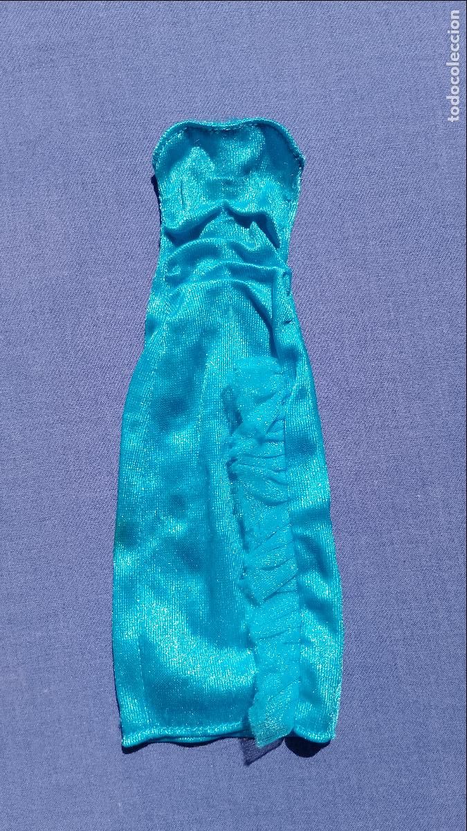 Otras Mu&ntilde;ecas de Famosa cl&aacute;sicas y de colecci&oacute;n: Antiguo vestido original de mu&ntilde;eca Darling de Famosa, modelo Transformable Azul, le vale a Barbie