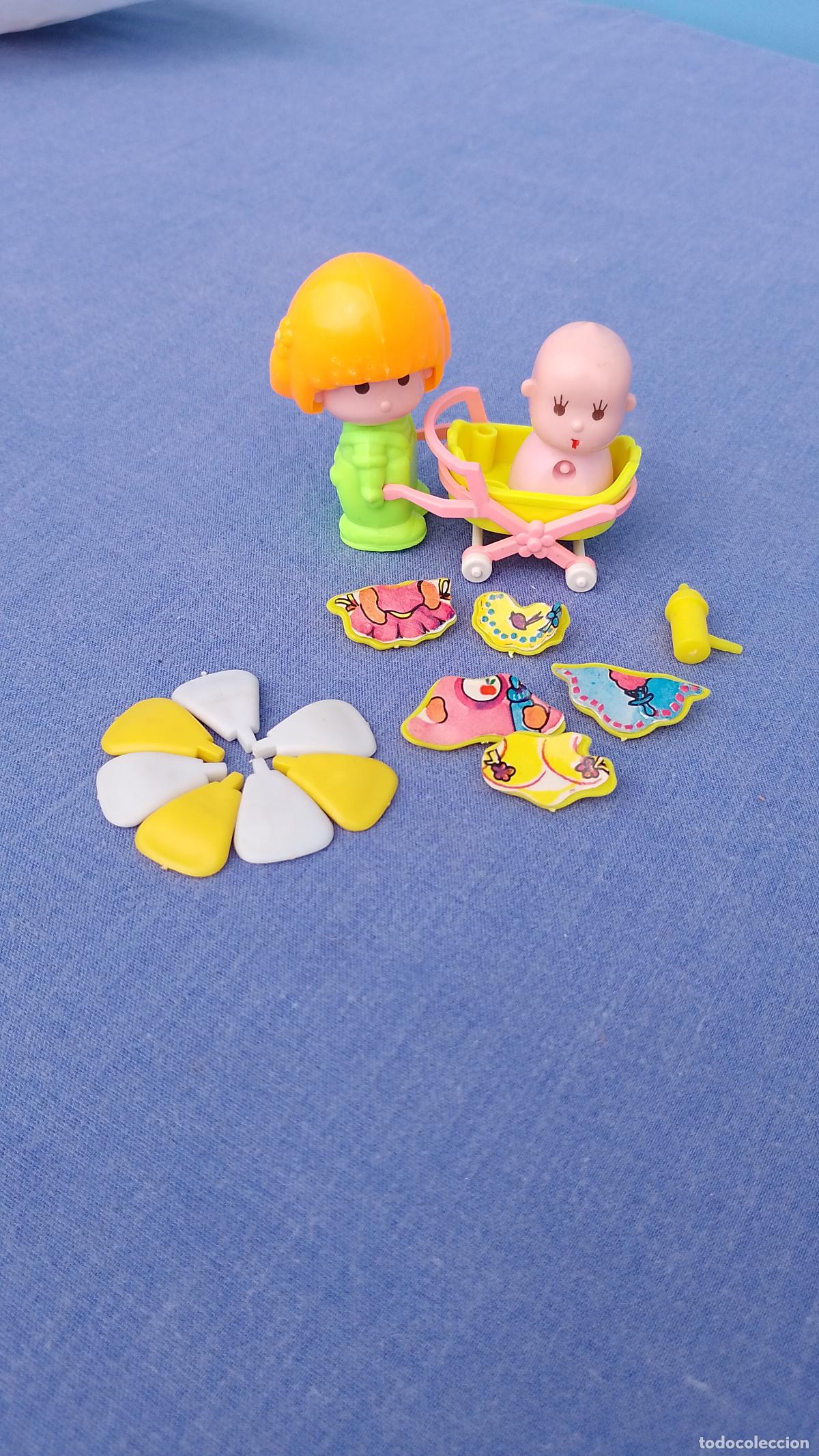 Otras Mu&ntilde;ecas de Famosa cl&aacute;sicas y de colecci&oacute;n: Antiguo set de carrito de beb&eacute; de Pinypon de Famosa, a&ntilde;os 80