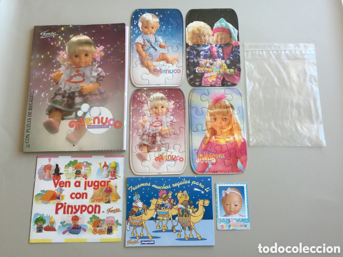 Otras Mu&ntilde;ecas de Famosa cl&aacute;sicas y de colecci&oacute;n: NENUCO FAMOSA &rdquo;CARPETA, PUZZLES Y FOLLETOS&rdquo; ORIGINAL ESPA&Ntilde;A A&Ntilde;OS 90.