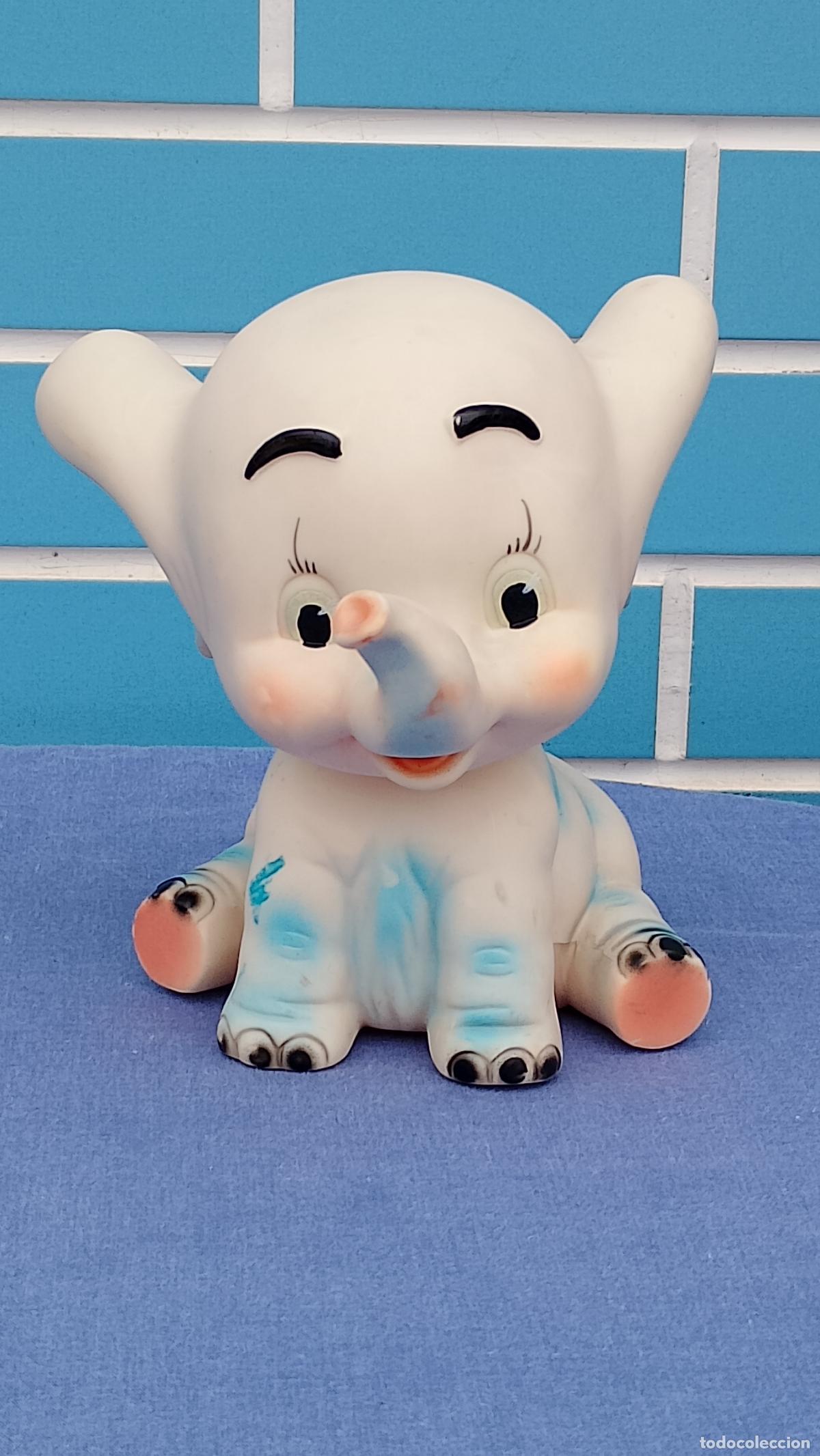Otras Mu&ntilde;ecas de Famosa cl&aacute;sicas y de colecci&oacute;n: Antiguo mu&ntilde;eco de goma Elefante Dumbo de Famosa, a&ntilde;os 60