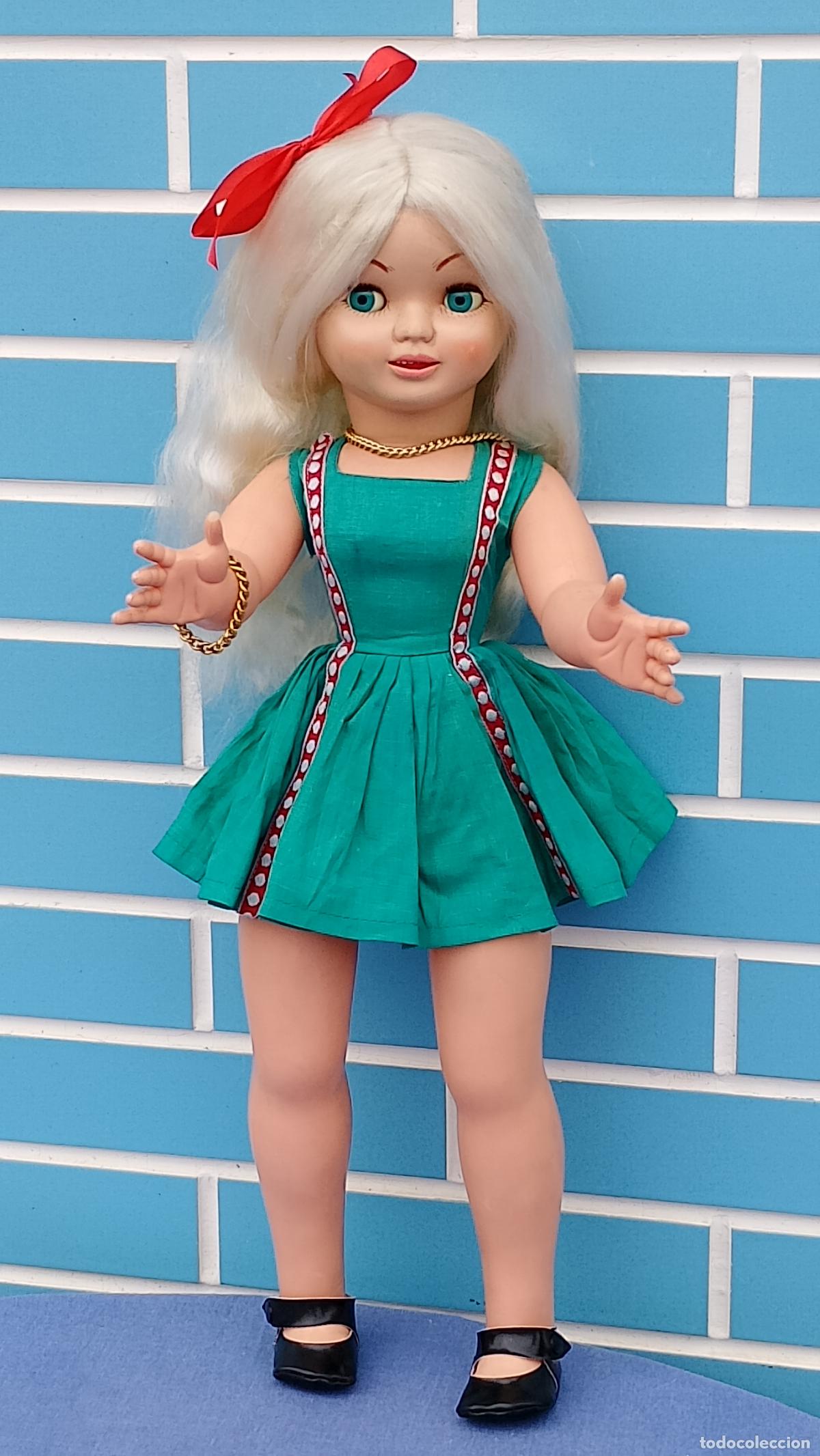 Otras Mu&ntilde;ecas de Famosa cl&aacute;sicas y de colecci&oacute;n: Antigua mu&ntilde;eca Pierina o Marisol de Famosa de 55 cm