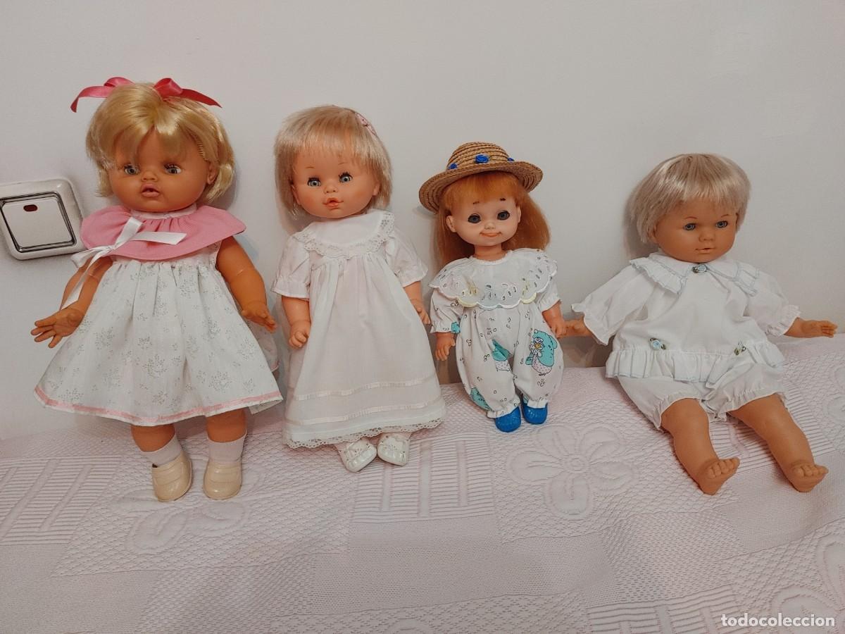 Otras Mu&ntilde;ecas de Famosa cl&aacute;sicas y de colecci&oacute;n: lote de 4 mu&ntilde;ecas antiguas,2 de ellas marcas famosa y b,b made in spain