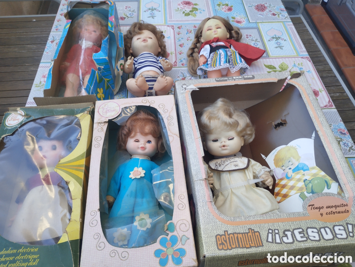 Otras Mu&ntilde;ecas de Famosa cl&aacute;sicas y de colecci&oacute;n: Lote de mu&ntilde;ecas de los a&ntilde;os 70 hay 4 con su caja original