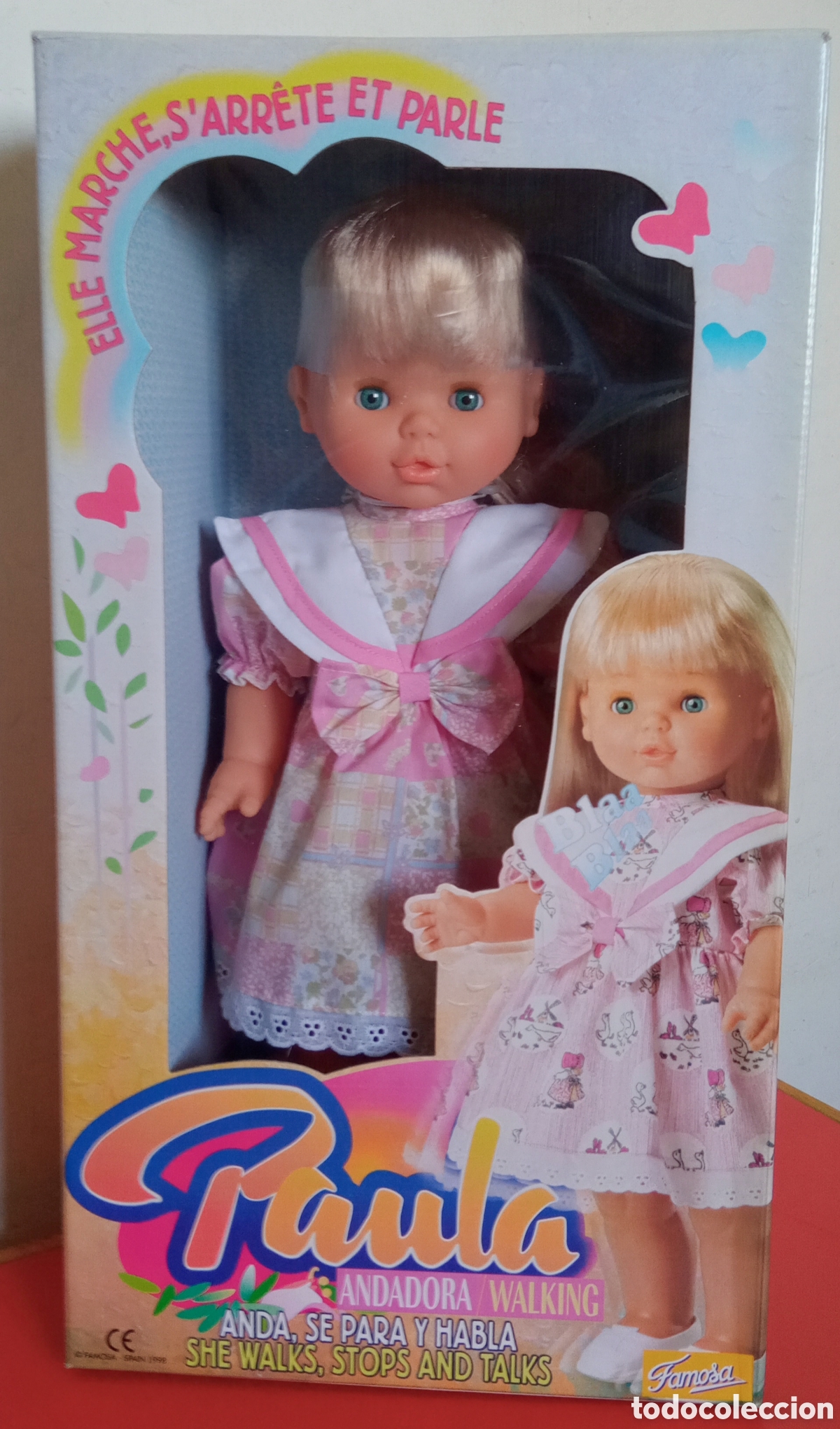 Otras Mu&ntilde;ecas de Famosa cl&aacute;sicas y de colecci&oacute;n: MU&Ntilde;ECA PAULA ANDADORA Y HABLADORA.FAMOSA 1998.NUEVA EN CAJA.