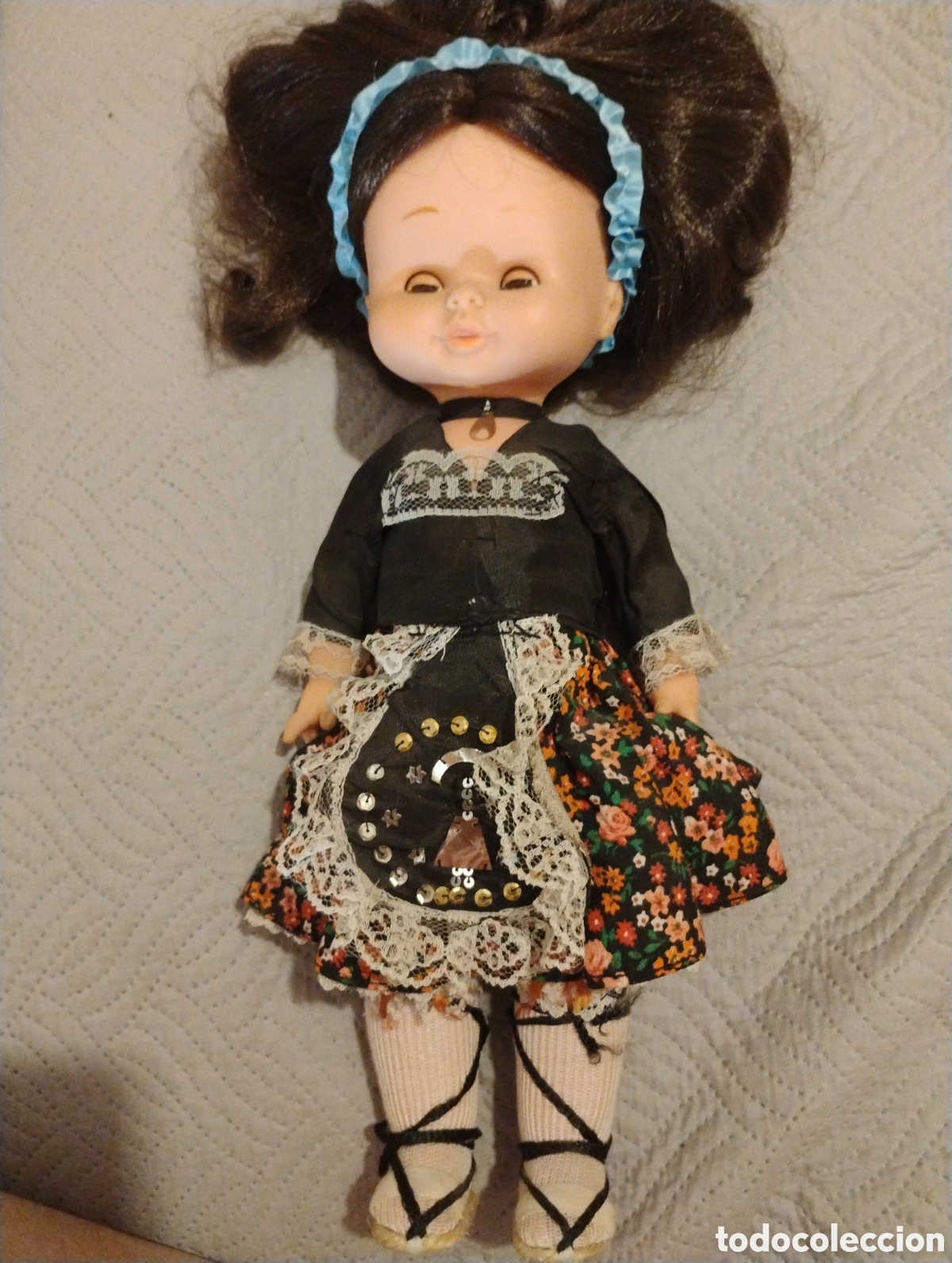 Otras Mu&ntilde;ecas de Famosa cl&aacute;sicas y de colecci&oacute;n: &diams;Mu&ntilde;eca Mari Loli de Famosa - Traje Regional de Arag&oacute;n (Baturra) - A&ntilde;os 70/80 - Iris Margarita